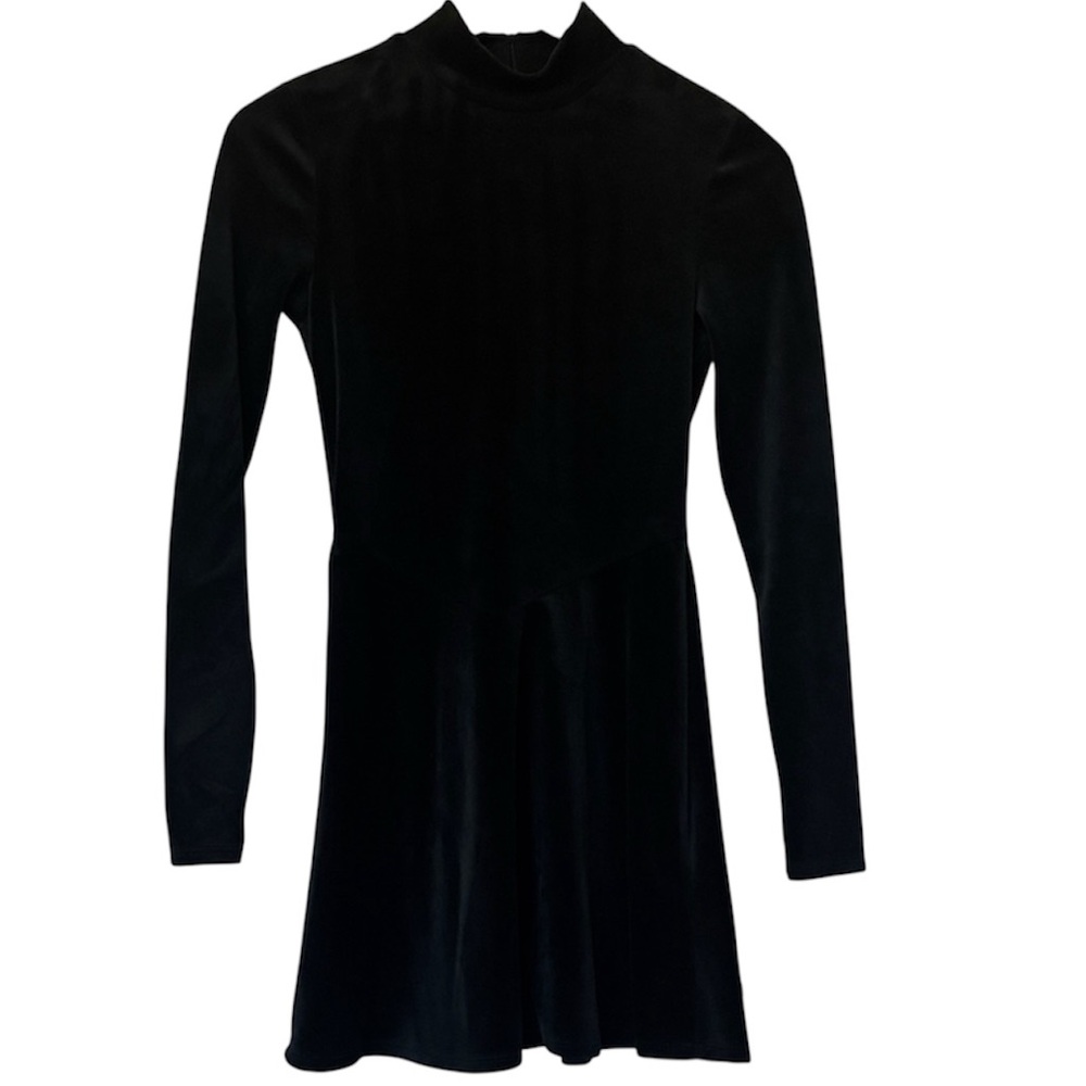 Forever 21 Black Velvet Dress - Picture 3 of 3